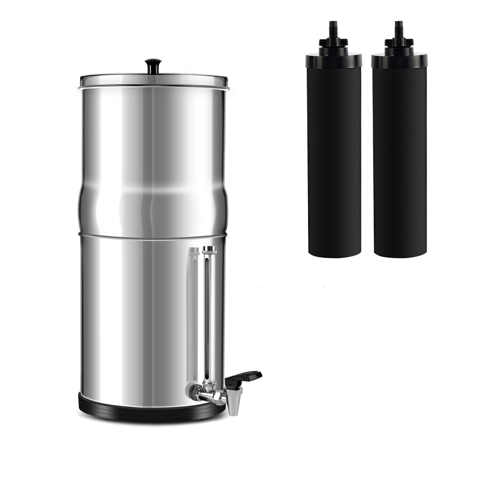 PURENOVA 2.25G Gravity-Fed Water Filter System With Water Level Spigot